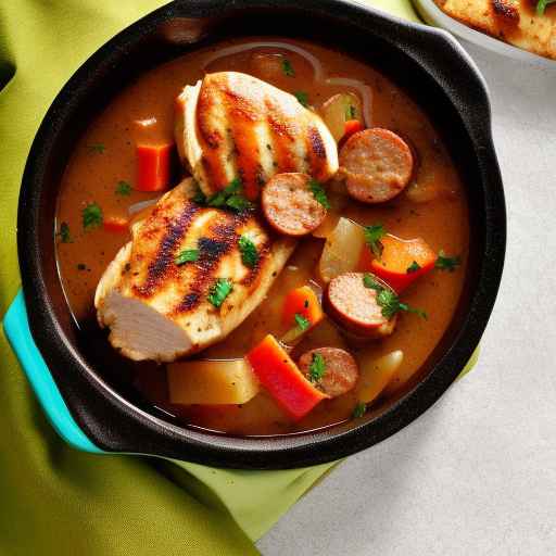 Cajun Chicken and Andouille Sausage Stew