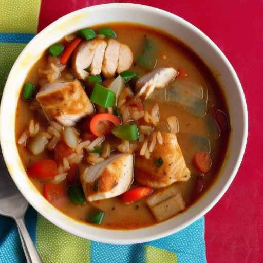 Cajun Chicken and Sausage Gumbo with Rice