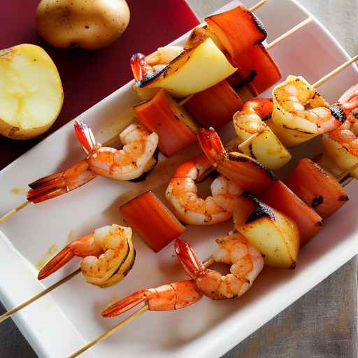 Cajun Shrimp and Potato Skewers