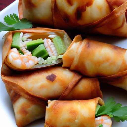 Cajun Shrimp Egg Rolls