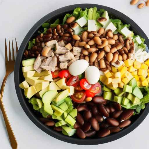 Californian-style Cobb Salad with Black Eyed Peas