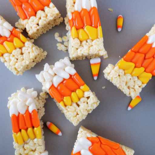 Candy Corn Rice Krispie Treats