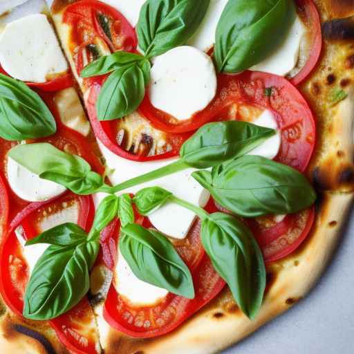 Caprese-Style Veggie Pizza with Fresh Tomato, Mozzarella, and Basil