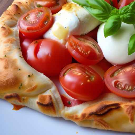 Caprese Chicken Calzone with Fresh Tomatoes and Mozzarella