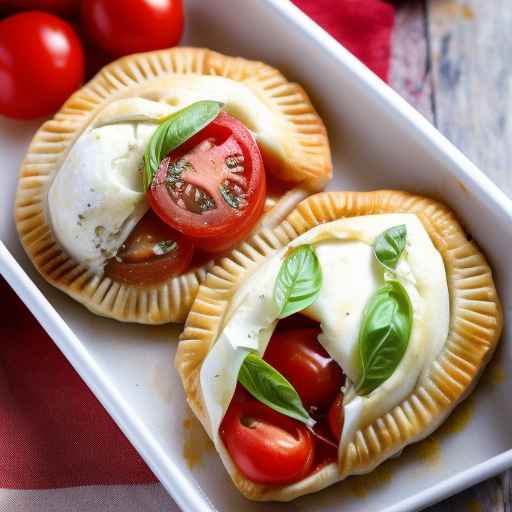 Caprese Chicken Hand Pie with Fresh Tomatoes and Mozzarella