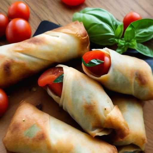 Caprese Egg Rolls