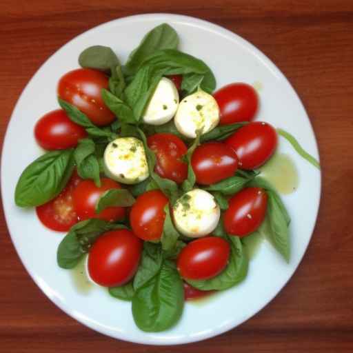 Caprese Salad with Green Dressing