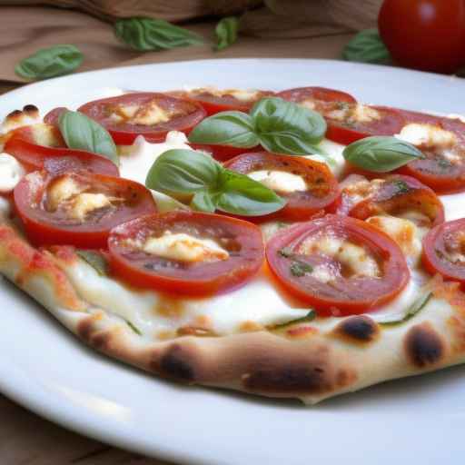 Caprese stuffed pizza