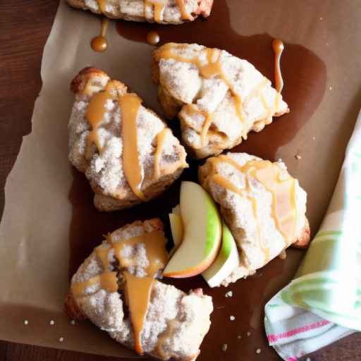 Caramel Apple Cinnamon Scones