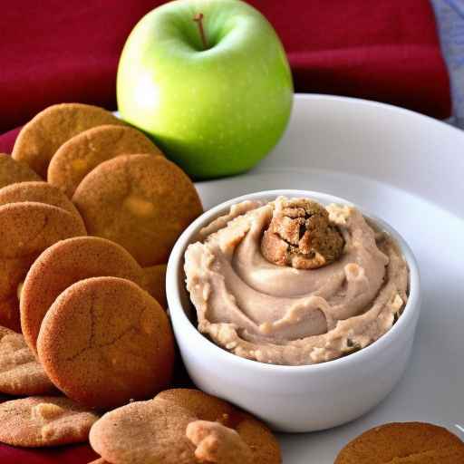 Caramel Apple Dip with Crushed Spiced Cookies