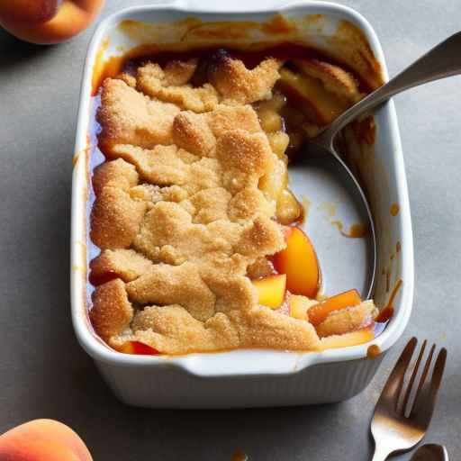 Caramel Peach Cobbler