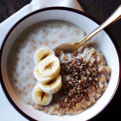 Caramelized Banana and Coconut Porridge with Buckwheat