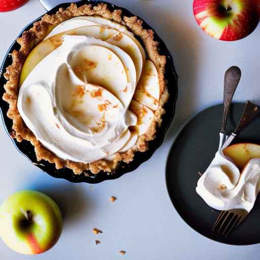 Caramelized Banana Cream Pie with Apples