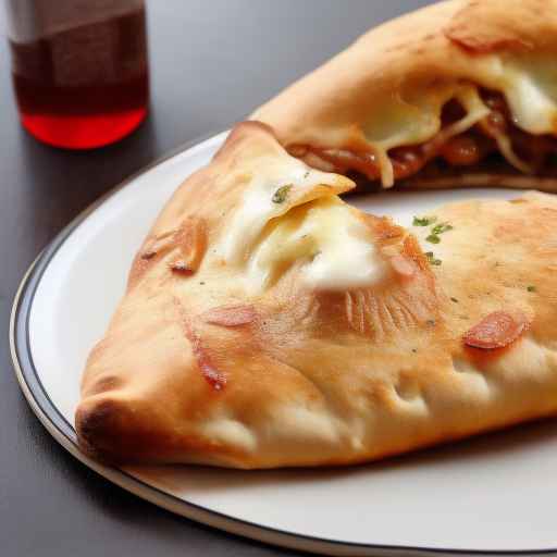 Caramelized Onion and Mozzarella Calzone