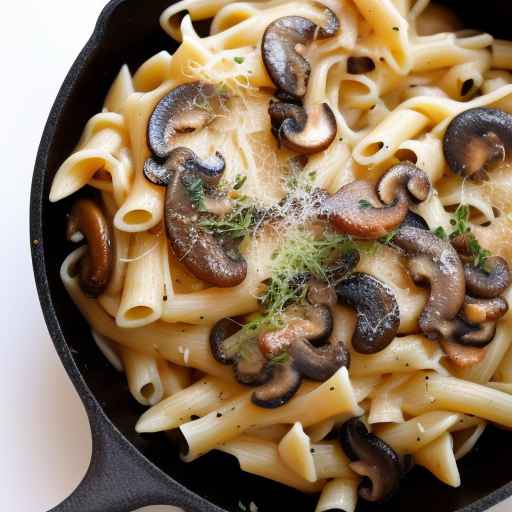 Caramelized Onion and Mushroom Pasta