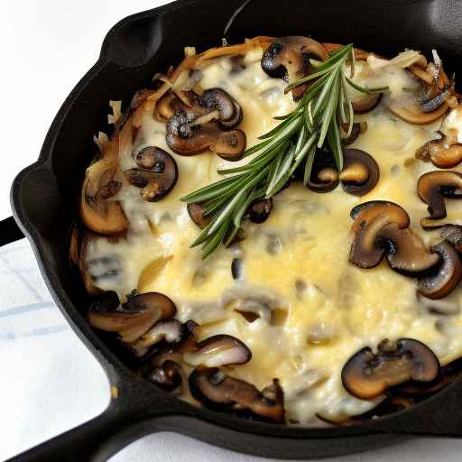 Caramelized onion and mushroom with fontina cheese and rosemary