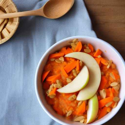 Carrot and apple porridge