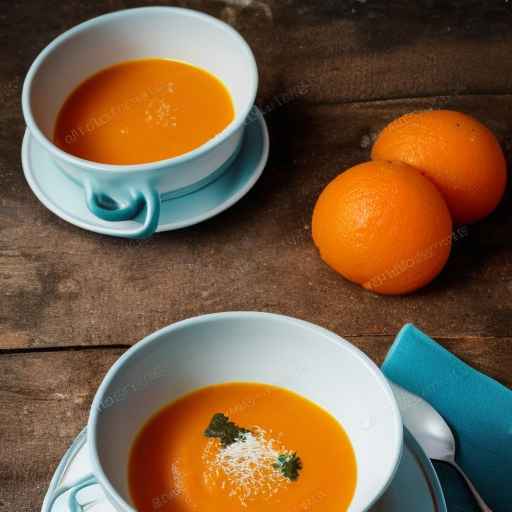 Carrot and ginger soup with orange