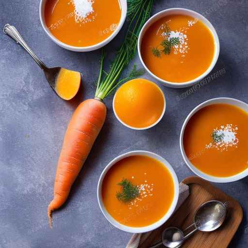 Carrot and orange soup with honey