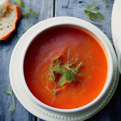 Carrot Borscht with Ginger and Cumin