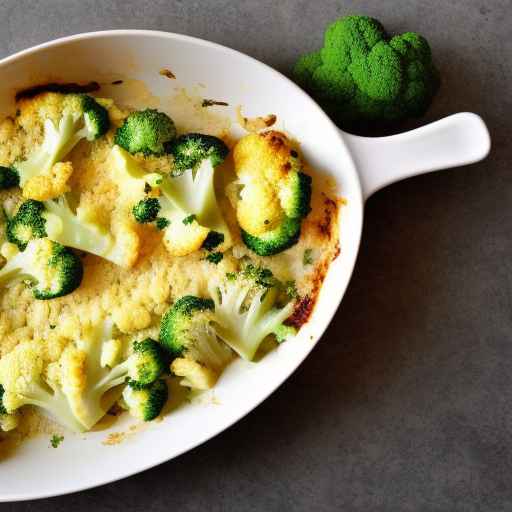 Cauliflower and Broccoli Gratin