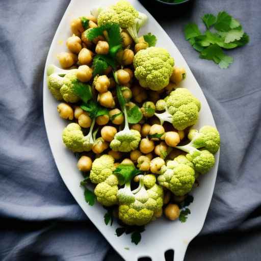 Cauliflower and Chickpea Stuffed Ghapama with Herbs