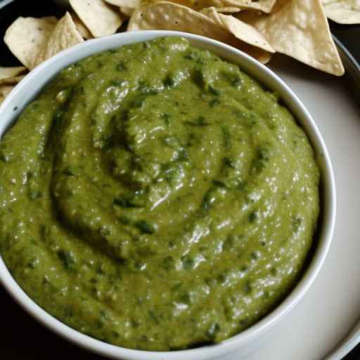 Charred Tomatillo Cilantro Dip