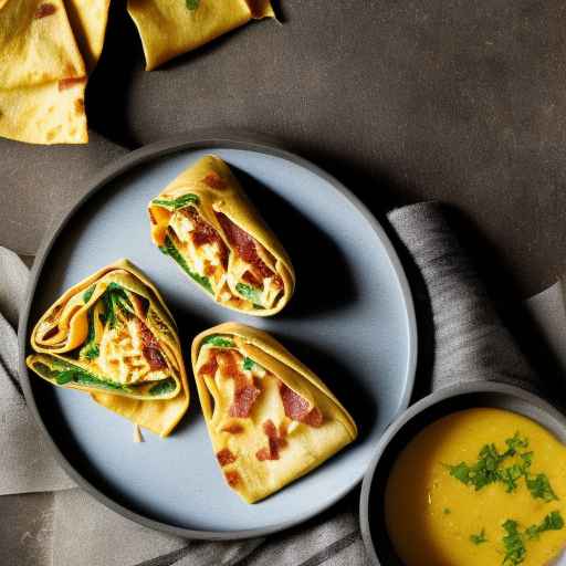 Cheddar and Bacon Savory Wraps