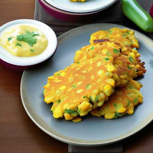 Cheddar and Green Chile Corn Fritters