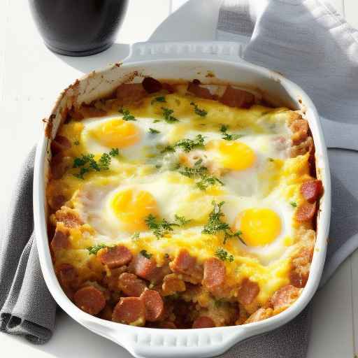 Cheesy Egg and Sausage Casserole