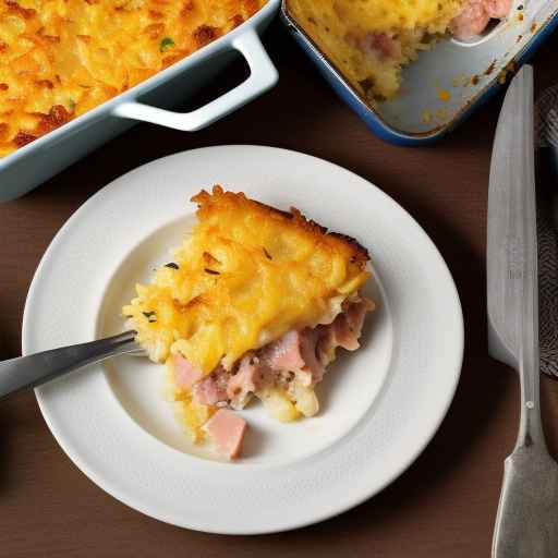 Cheesy Ham and Hash Brown Casserole