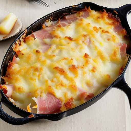 Cheesy Ham and Potato Gratin