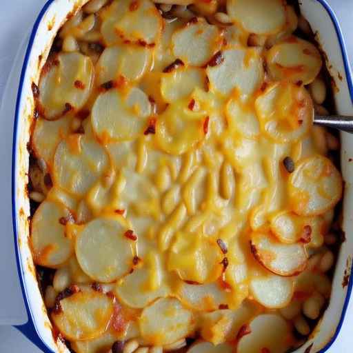 Cheesy Potato and Bean Casserole