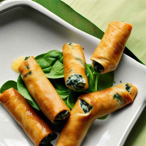 Cheesy Spinach and Ricotta Tubes