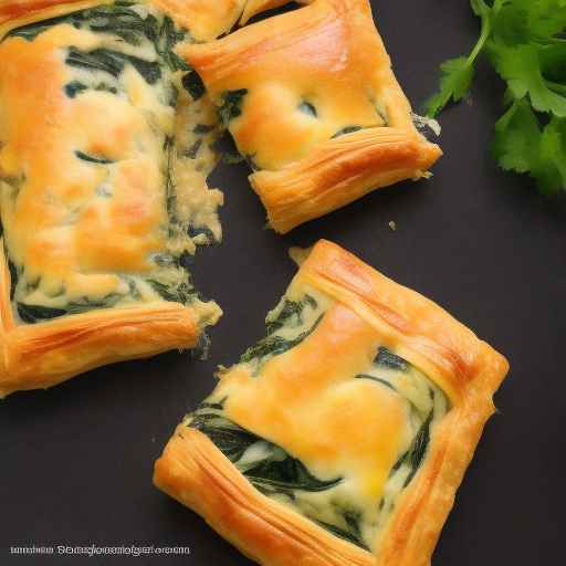 Cheesy Spinach and Tomato Pastry