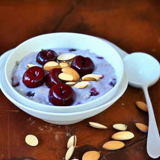 Cherry almond porridge