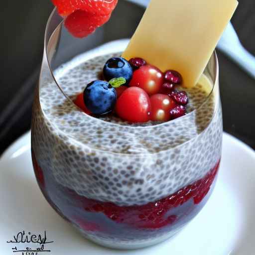 Chia Pudding with Fruit Jelly Swirls