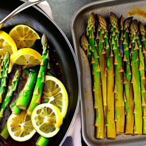 Chicken and Asparagus in Lemon Pepper Sauce