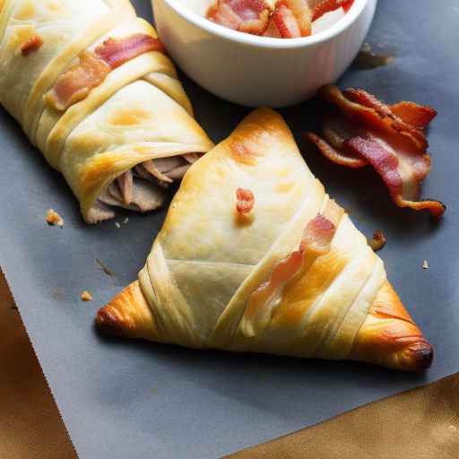 Chicken and bacon turnover