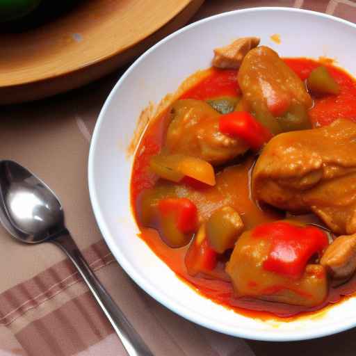 Chicken and Bell Pepper Stew with Paprika