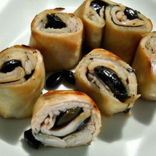 Chicken and Black Olive Flavorful Rolls
