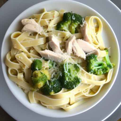 Chicken and Broccoli Fettuccine Alfredo