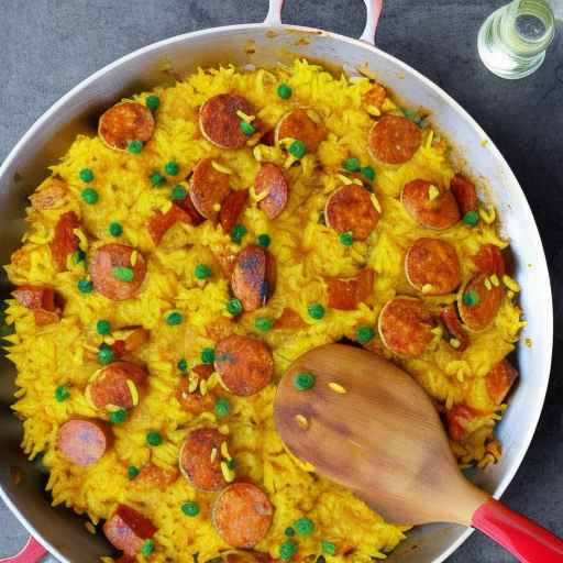 Chicken and Chorizo Paella with Saffron Rice