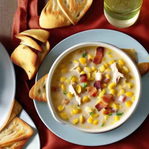 Chicken and Corn Chowder with Potatoes and Bacon