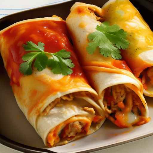 Chicken and Egg Enchilada Roll-ups