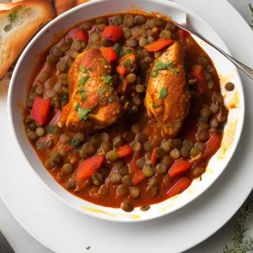 Chicken and Lentil Goulash