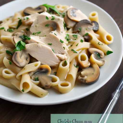 Chicken and Mushroom Alfredo Pasta