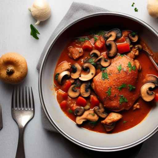 Chicken and Mushroom Goulash with Paprika