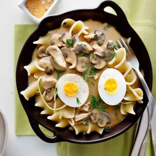 Chicken and Mushroom Stroganoff with Egg Noodles