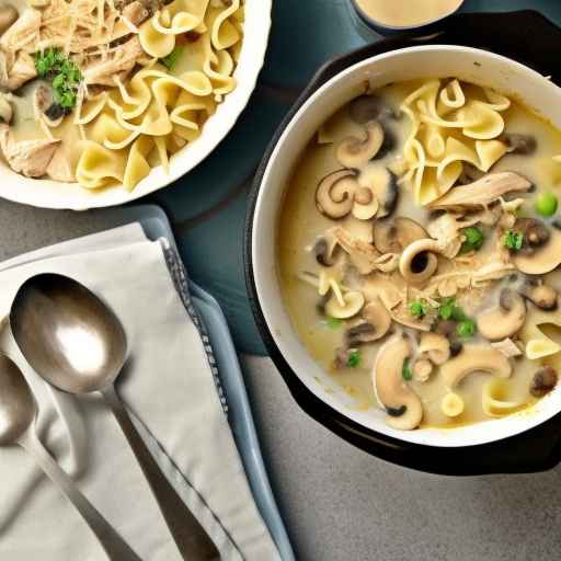 Chicken and Noodle Casserole with Cream of Mushroom Soup